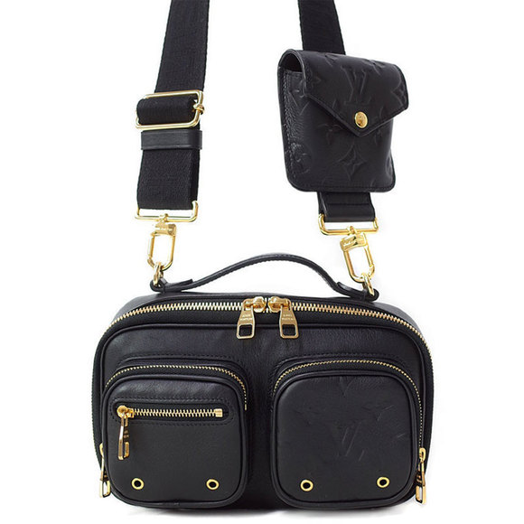 Louis Vuitton Utility Crossbody Bag Empreinte Leather Black - Picture 1 of 9